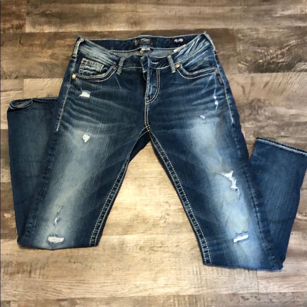 Silver Women Jeans